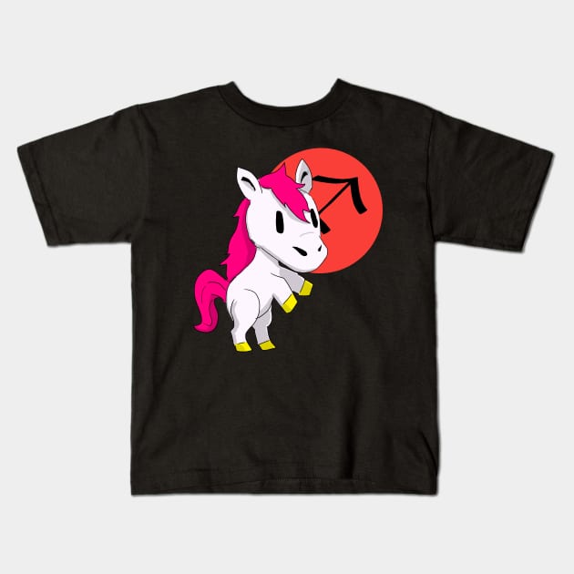 sagittarius bean Kids T-Shirt by allthebeanz